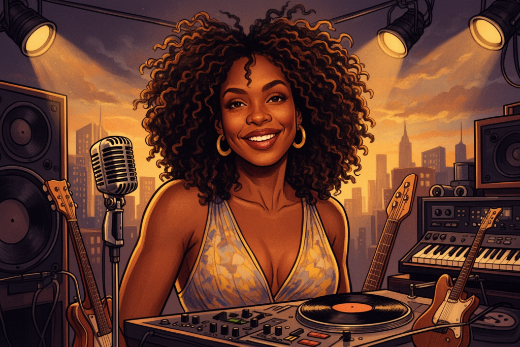 Portret van Ruby Andrews, invloedrijke soul- en R&B-zangeres uit Chicago, bekend van haar hit uit 1967.