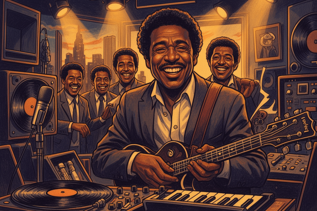 Portret van Benjamin William Latimore, bekend als Latimore, een legendarische blues-, soul- en R&B-muzikant die op 86-jarige leeftijd is overleden.