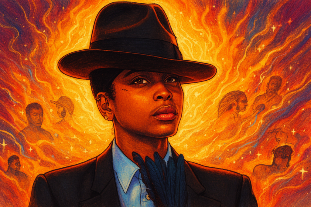 Erykah Badu en The Alchemist poseren samen in een studio, omringd door muziekapparatuur, ter promotie van hun gezamenlijke soulalbum.