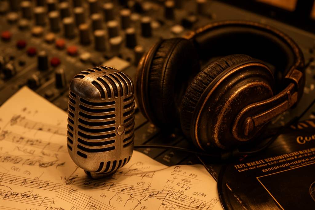 Daley poseert met een gitaar in een rustige, natuurlijke omgeving ter promotie van zijn nieuwe album 'Strange Nature'.