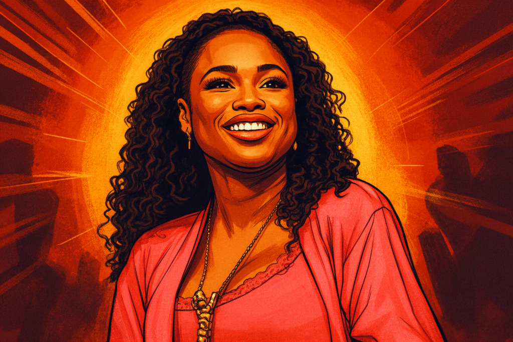 Jennifer Hudson straalt op de rode loper tijdens een viering van haar carrière.