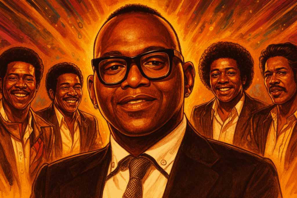 Een foto van Randy Jackson met een klassieke, soulvolle uitstraling.