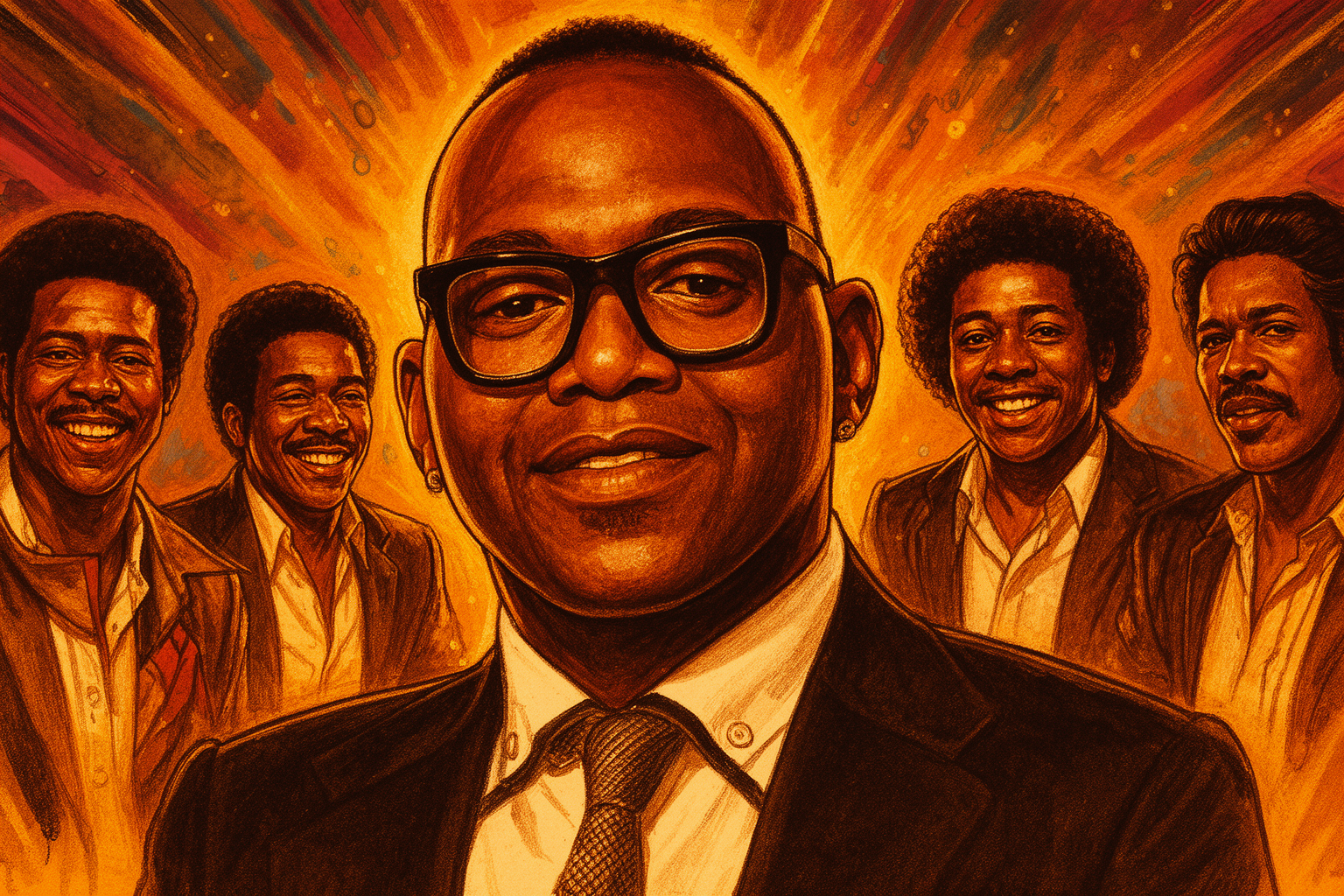 Een foto van Randy Jackson met een klassieke, soulvolle uitstraling.